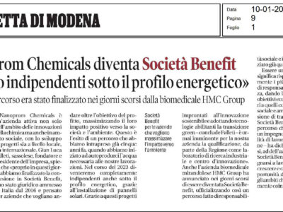 Nanoprom Chemicals diventa Società Benefit Nanoprom Chemicals diventa Società Benefit